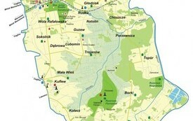 Mapa gminy Mrozy