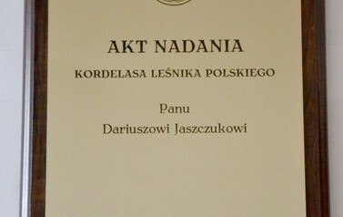 Kordelas Leśnika Polskiego dla Burmistrza Mrozów (2)