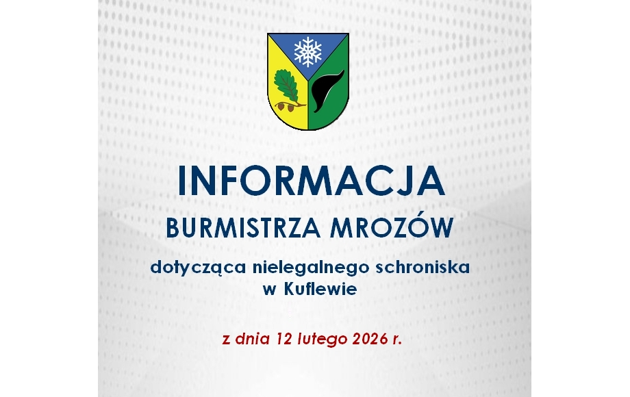 Zdjęcie do Czynności podjęte przez burmistrza w dniach 05-13.02.2026 r...