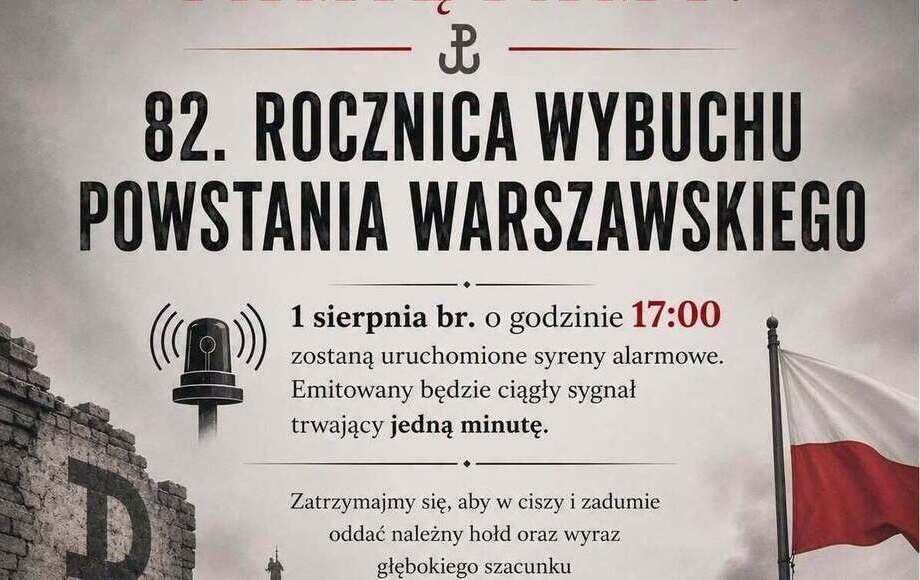 Zdjęcie do Zapraszamy do wsp&oacute;lnego upamiętnienia 82. rocznicy wybuchu...