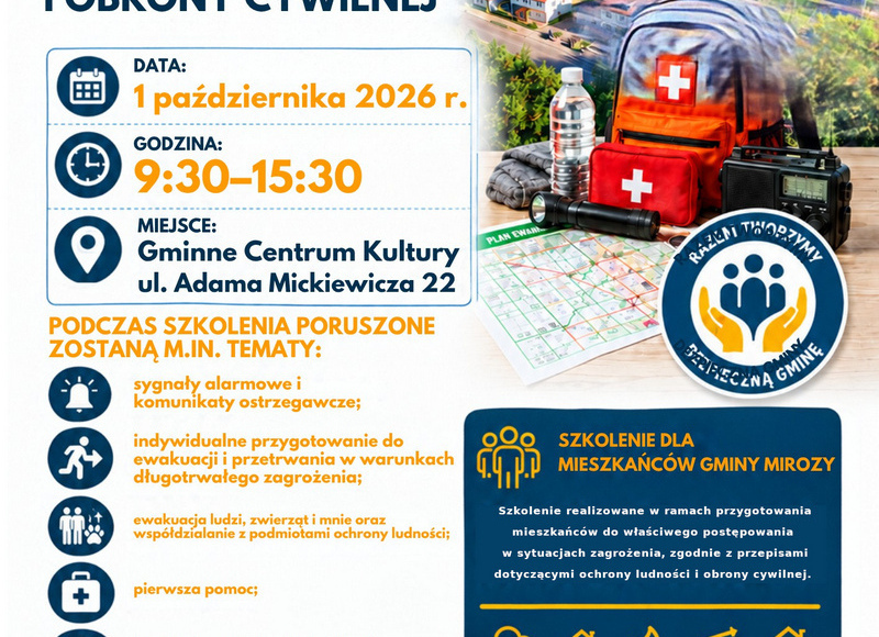 Zdjęcie do Szkolenie z zakresu Ochrony Ludności i Obrony Cywilnej