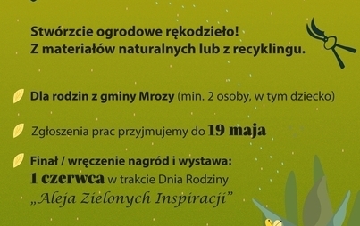 Zdjęcie do Rodzinny Konkurs Artystyczny &bdquo;Ogrodowe Rękodzieło&rdquo;