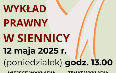 Zdjęcie do Bezpłatny wykład prawny dla mieszkańc&oacute;w powiatu mińskiego