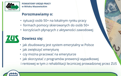 Zdjęcie do Aktywni 50 + spotkanie informacyjne