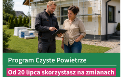 Zdjęcie do Korzystne zmiany w programie Czyste Powietrze
